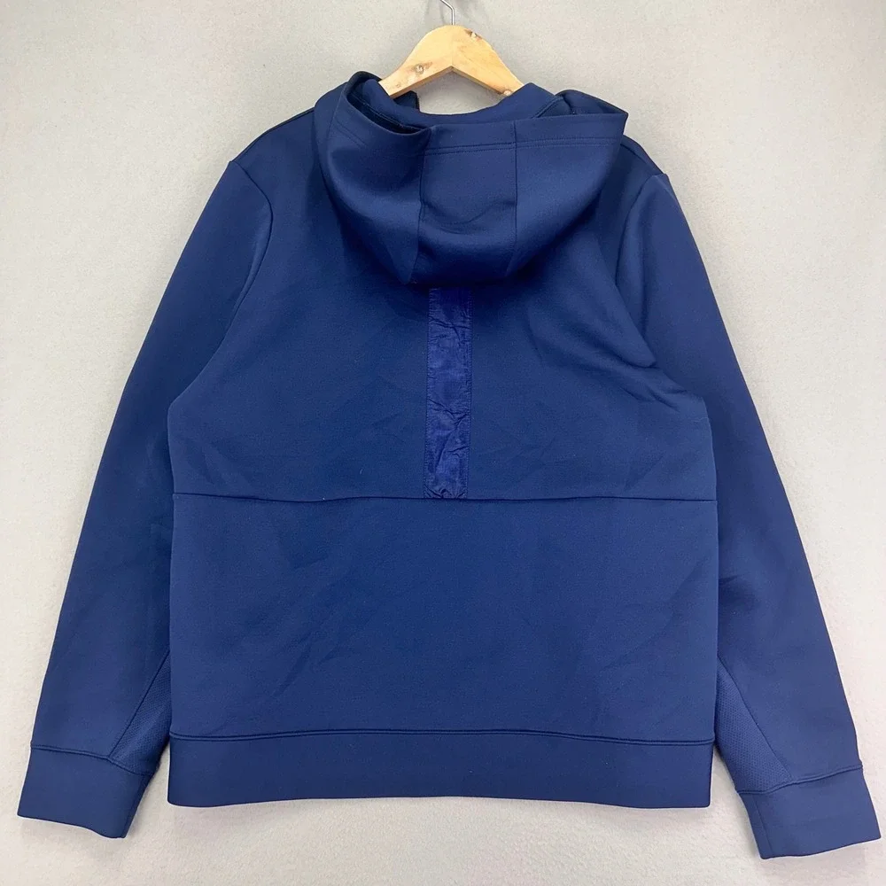 Jordan‎ Full-Zip Training Hoodie Mens Large Navy Lightweight Fleece Game Jacket